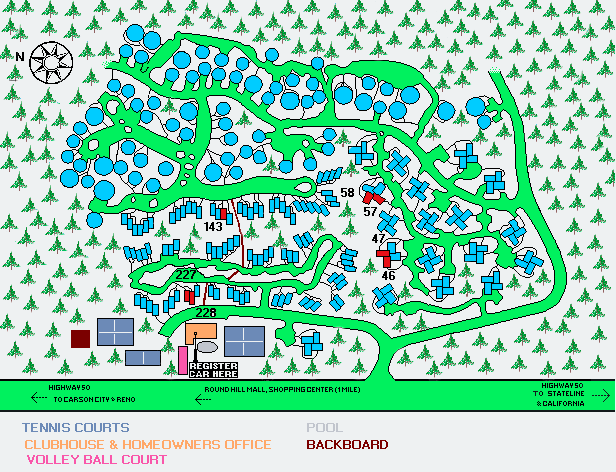 Lake Village area map