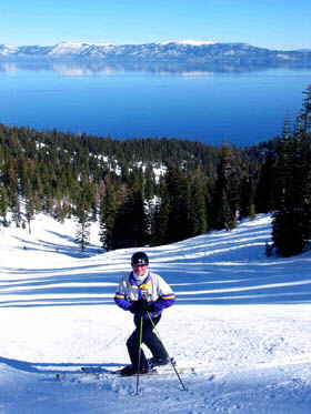 ACCOMMODATION Tahoe owner enjoys a ski at Homewood Ski Resort