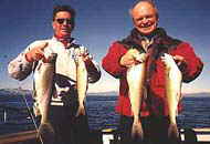 Lake Tahoe vacation rental guest fishes at south lake tahoe